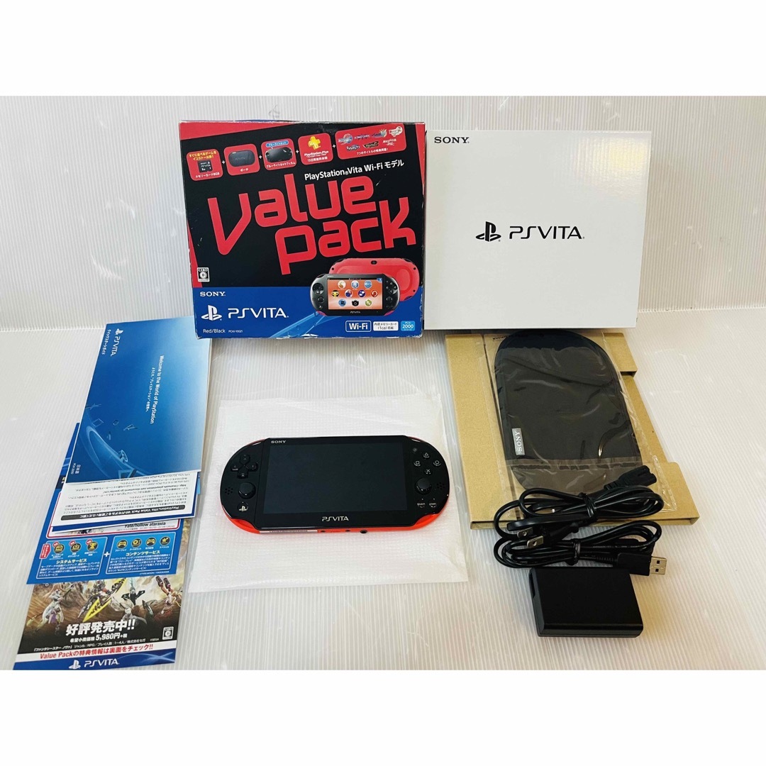 PlayStation Vita - 超美品 PSVita PCH-2000 レッド × ブラック ...