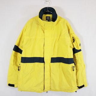 ナイキ(NIKE)の90年代 NIKE ACG ナイロンジャケット 防寒  防風  アウトドア  キャンプ ストリート イエロー (メンズ M) 中古 古着 N5696(その他)