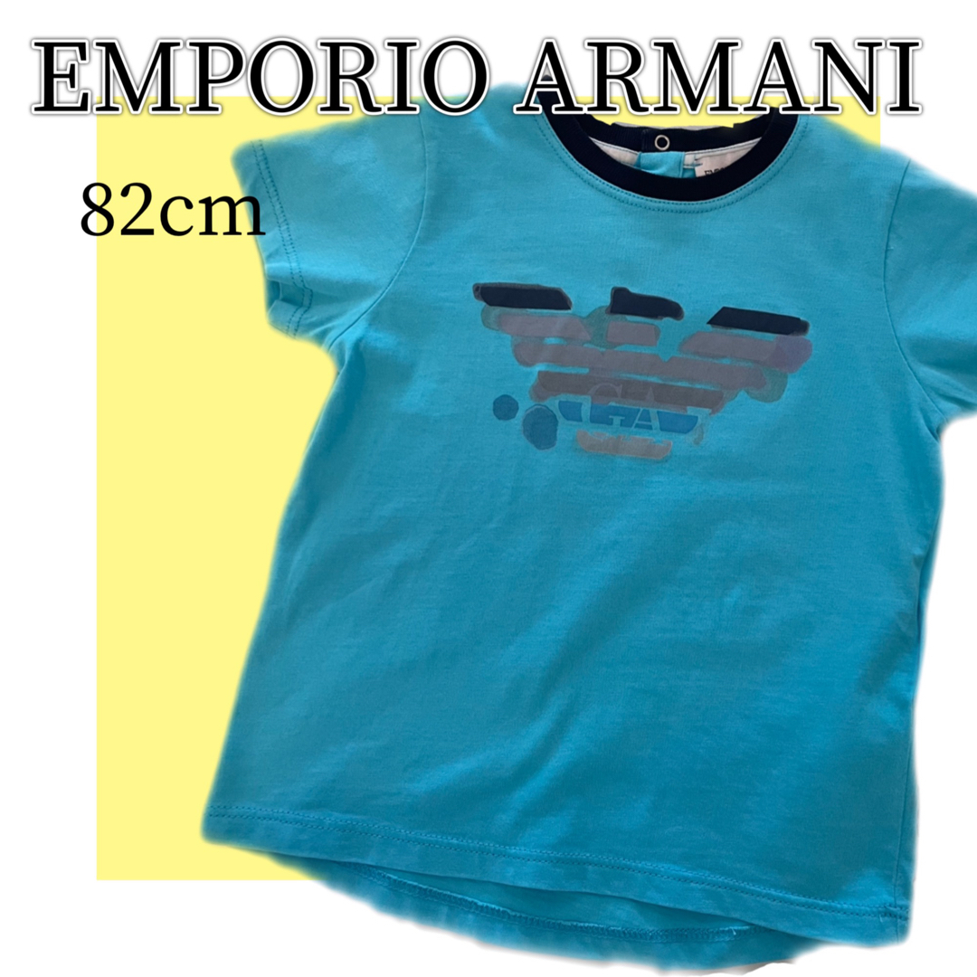 Emporio Armani(エンポリオアルマーニ)のEMPORIO ARMANI エンポリオアルマーニ 18m 80cm ロゴ キッズ/ベビー/マタニティのベビー服(~85cm)(Ｔシャツ)の商品写真