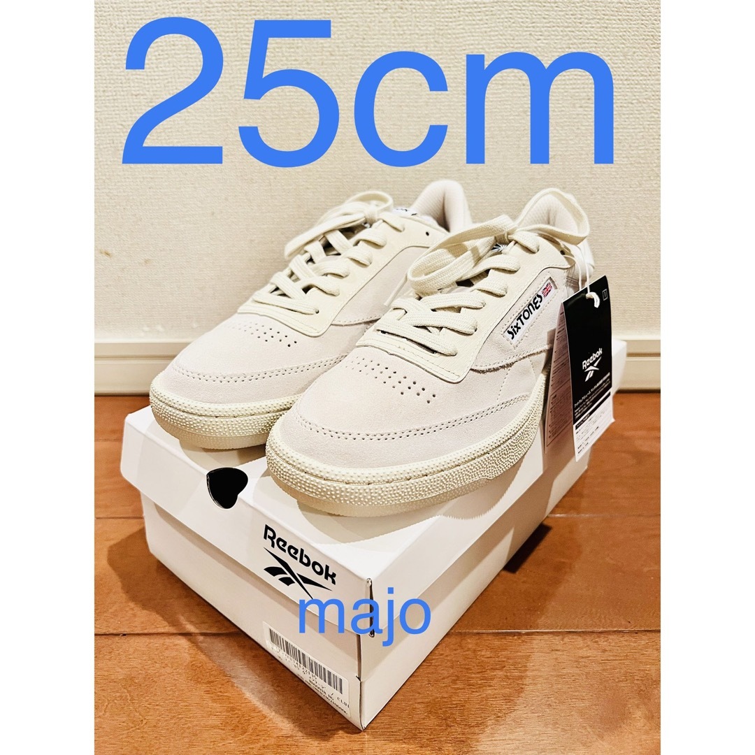 SixTONES Reebok リーボック スニーカー クリーム 23cm