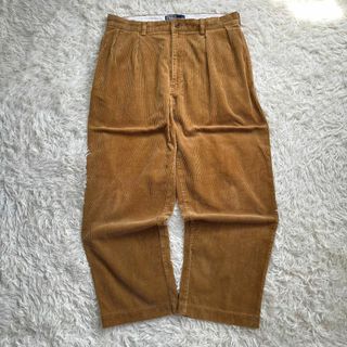 J4027美品 PT01 FLY ストレッチ コーデュロイパンツ ブラウン 46-