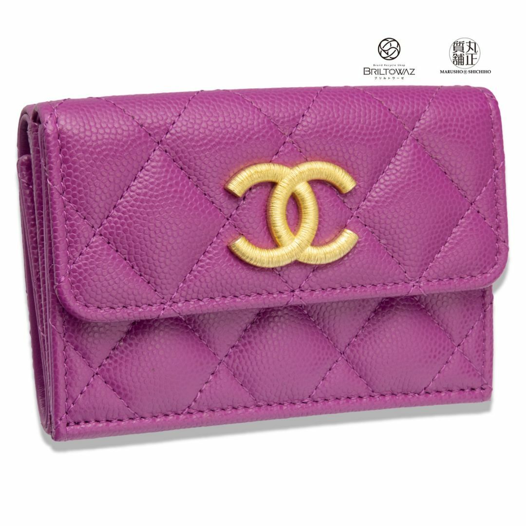 CHANEL - シャネル 2023秋冬 23B スモールフラップウォレット AP3518