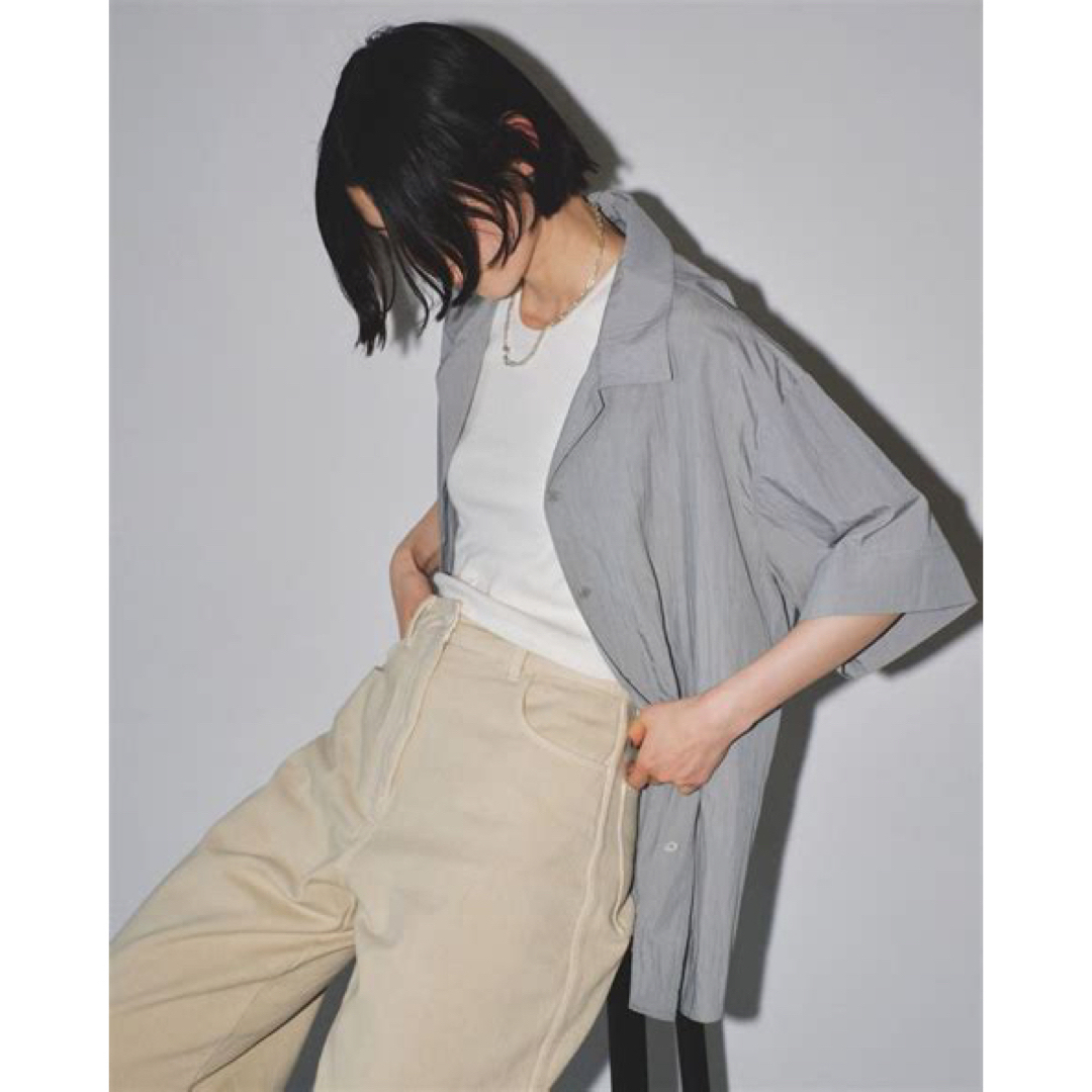 トゥデイフル　Halfsleeve Crape Shirts