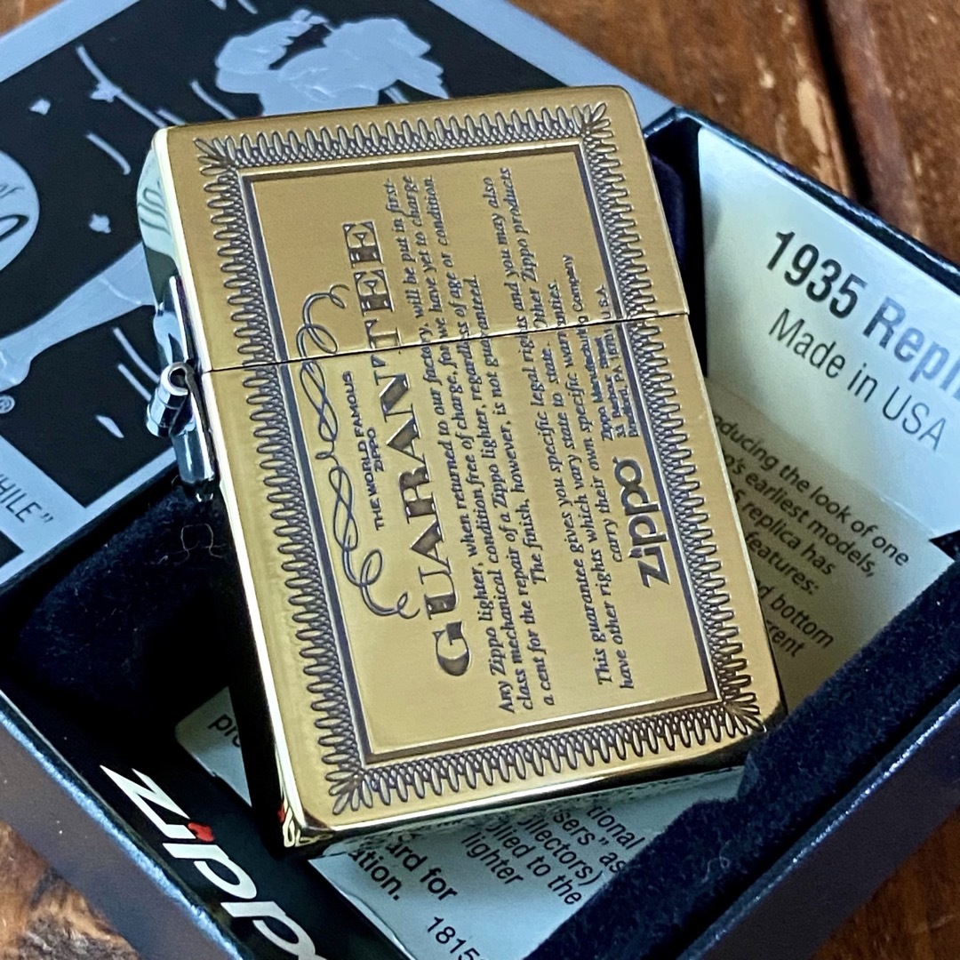 新品 Zippo 1935 レプリカ ギャランティー BS 真鍮イブシ ジッポー