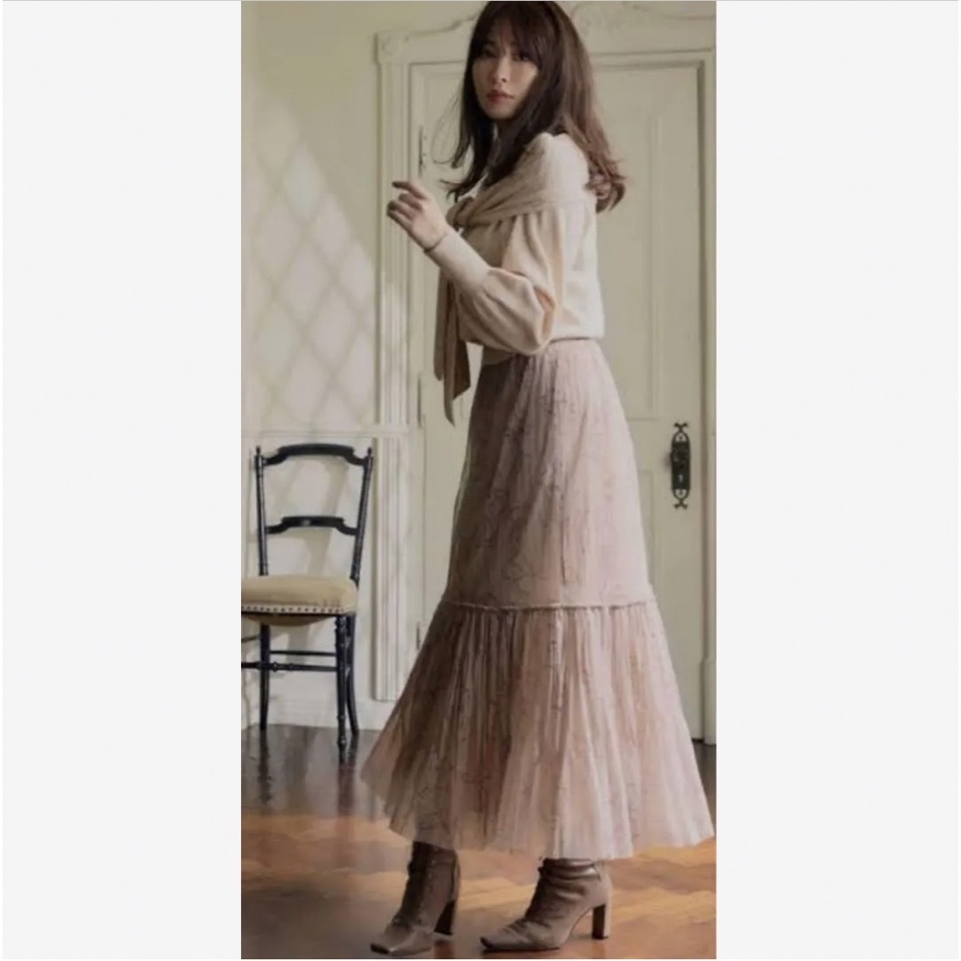 ★新品★ herlipto Rose Pleated Tulle Skirt