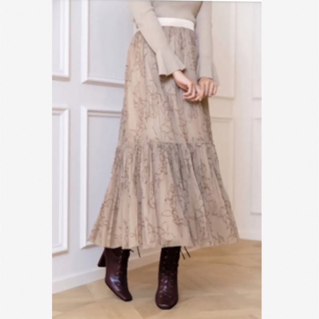 ★新品★ herlipto Rose Pleated Tulle Skirt