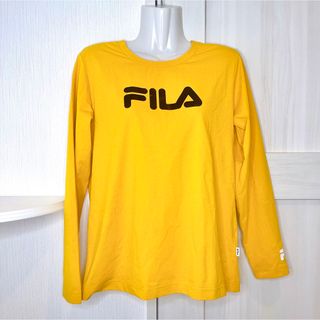 フィラ(FILA)のFILA フィラ Tシャツ 長袖 M 黄色 イエロー(Tシャツ(長袖/七分))