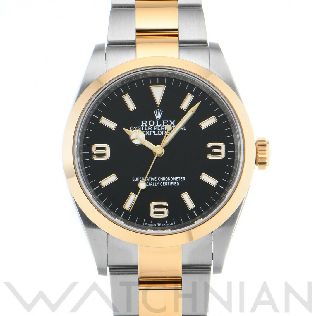 中古 ロレックス ROLEX 124273 ランダムシリアル ブラック メンズ 腕時計