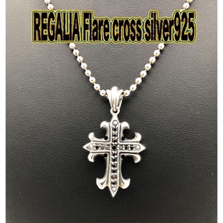 レガリア(regalia)のREGALIA レガリア フレアクロス　ネックレス　silver925(ネックレス)