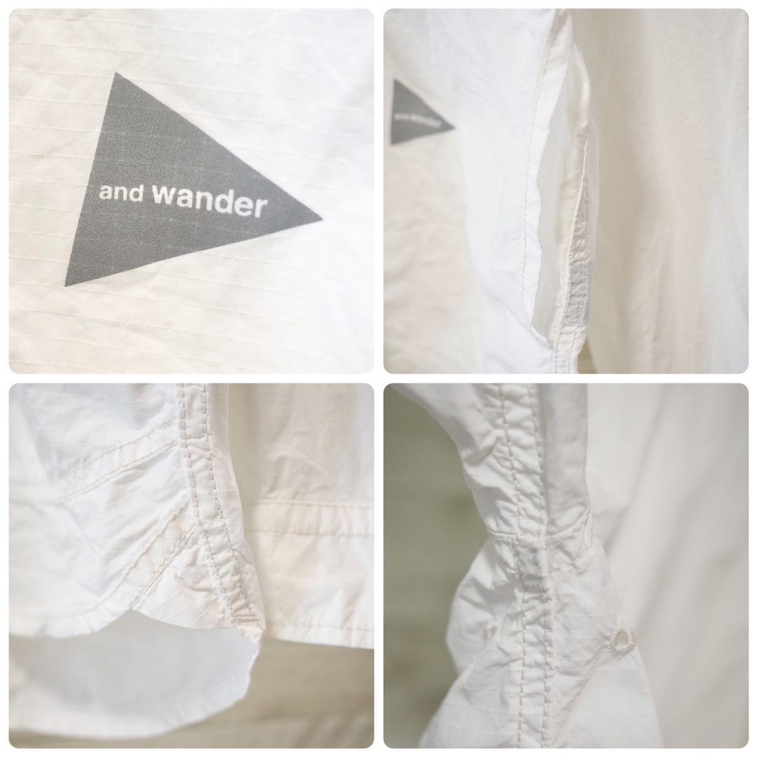 and wander 22SS Cordura Cotton Rip Shirt