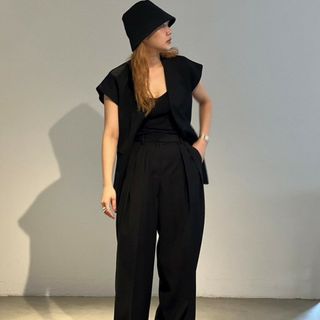 TODAYFUL - 新品未使用 タグ TODAYFUL Satin Over Vest BLKの