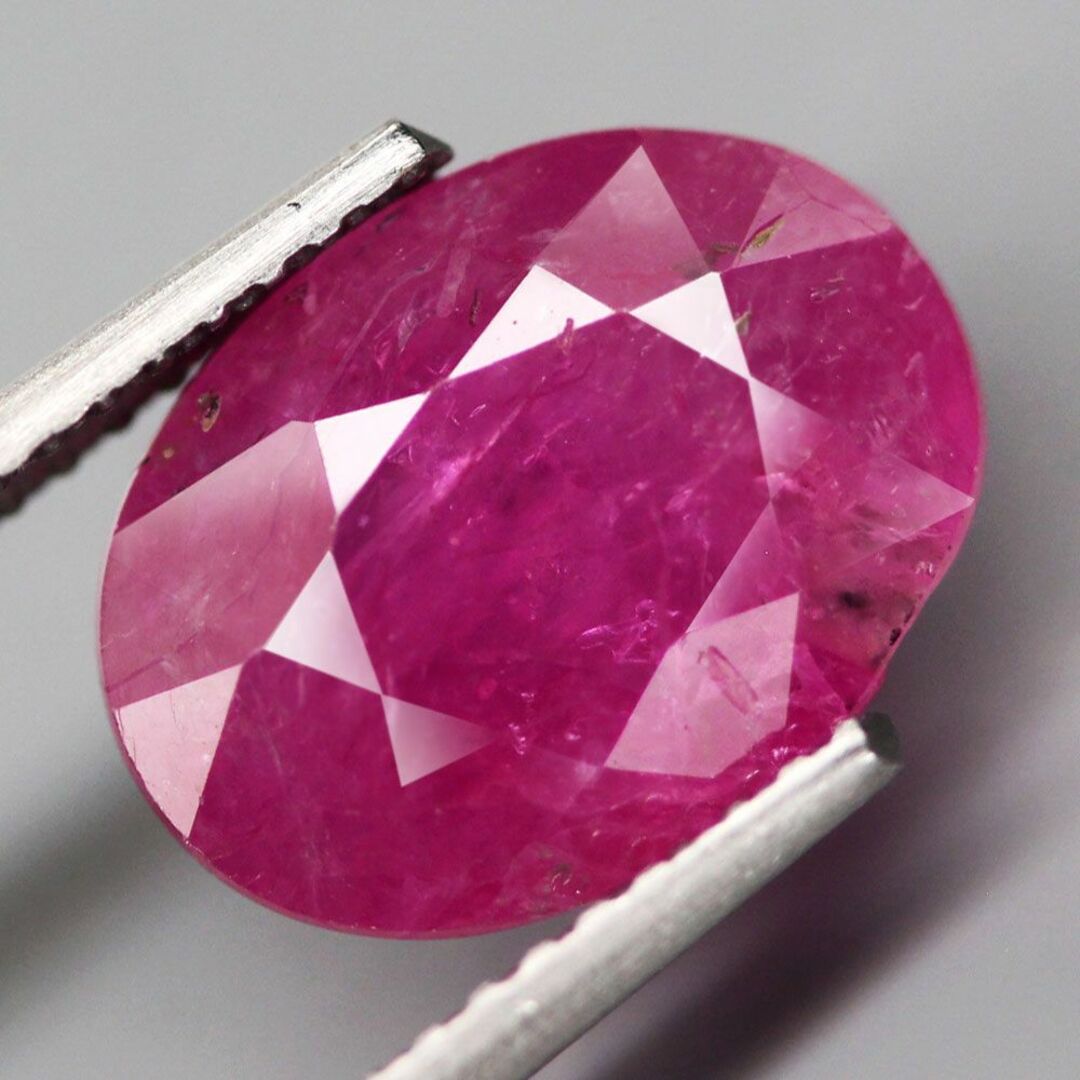 【天然大粒ルビールース 3.78ct:2363】Natural Ruby 2