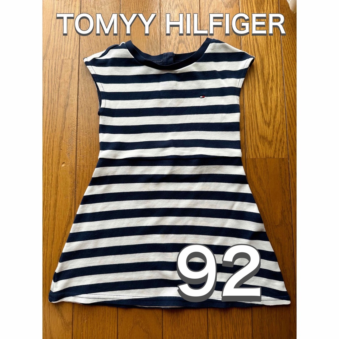 TOMMY HILFIGER(トミーヒルフィガー)のTOMMY HILFIGER 92 ノースリーブワンピ キッズ/ベビー/マタニティのキッズ服女の子用(90cm~)(ワンピース)の商品写真