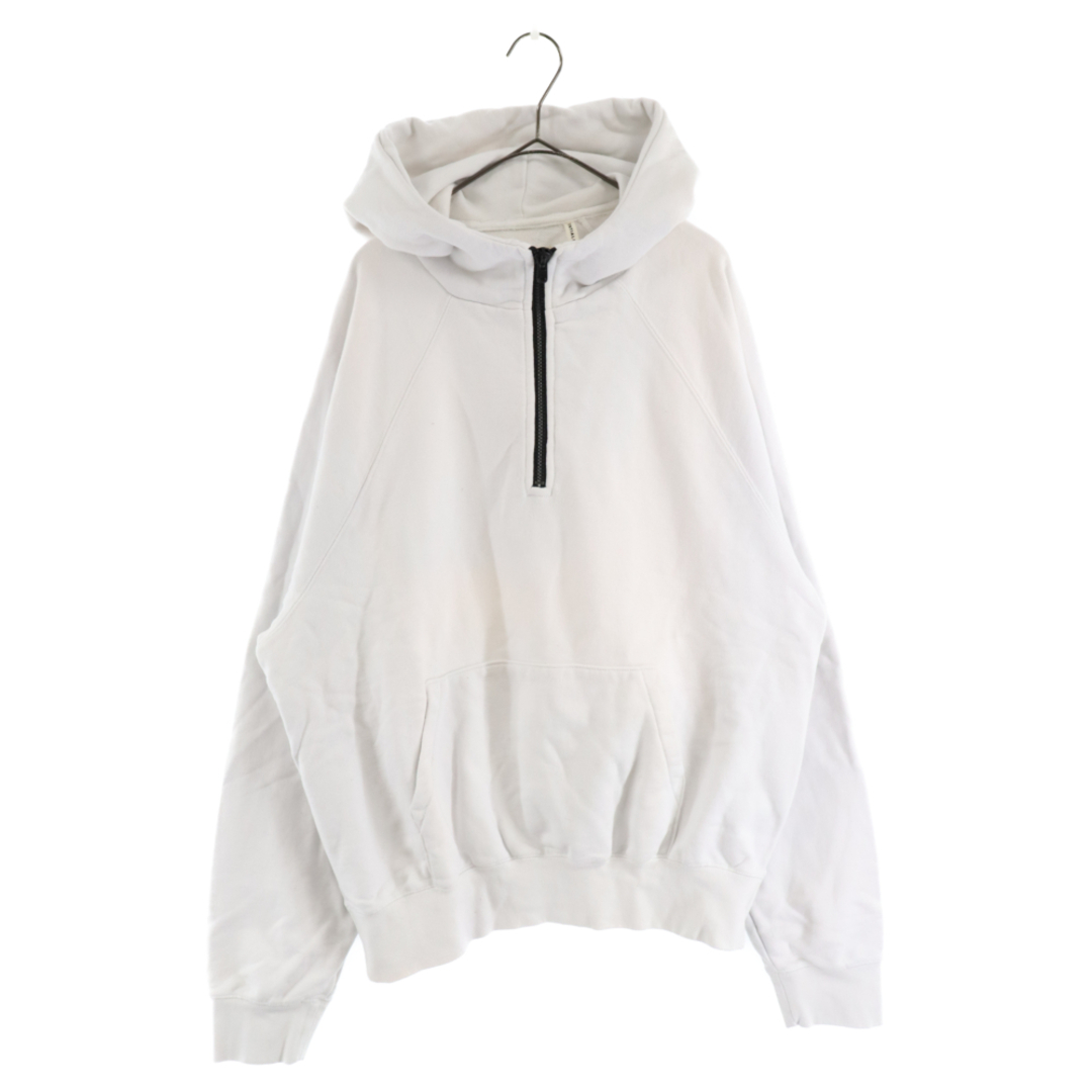 FEAR OF GOD フィアオブゴッド ESSENTIALS HALF ZIP HOODIE ハーフジップスウェットフーディー パーカー ホワイト