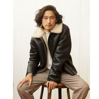 買う 激安 H&M ボアレザージャケット レザージャケット