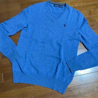 ポロラルフローレン(POLO RALPH LAUREN)のポロラルフローレン　ニットセーター　ウール　ブルー(ニット/セーター)