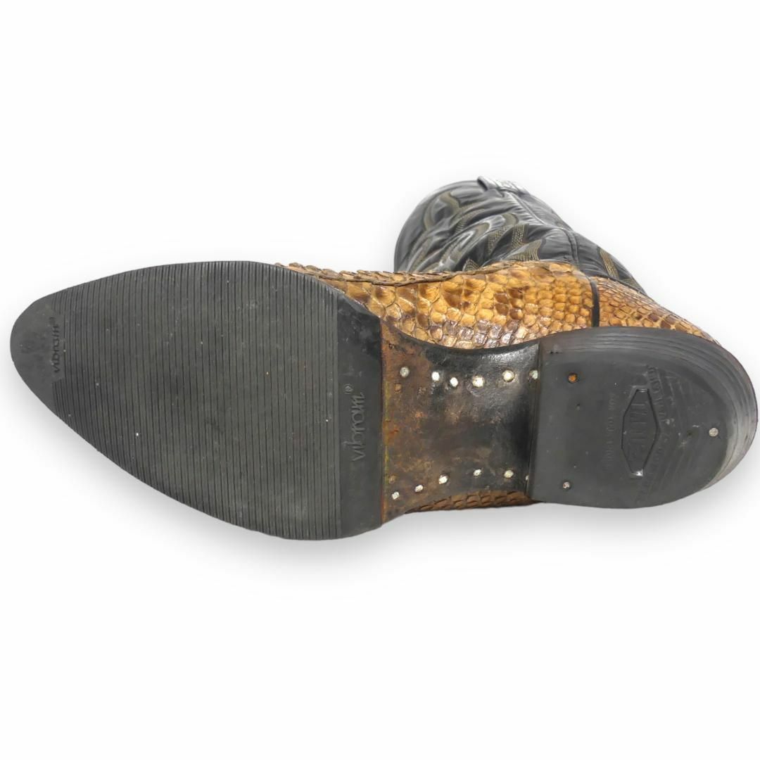 Tony Lama(トニーラマ)のパイソン ウエスタンブーツ Tony Lama 25.5 トニーラマ JJ497 メンズの靴/シューズ(ブーツ)の商品写真