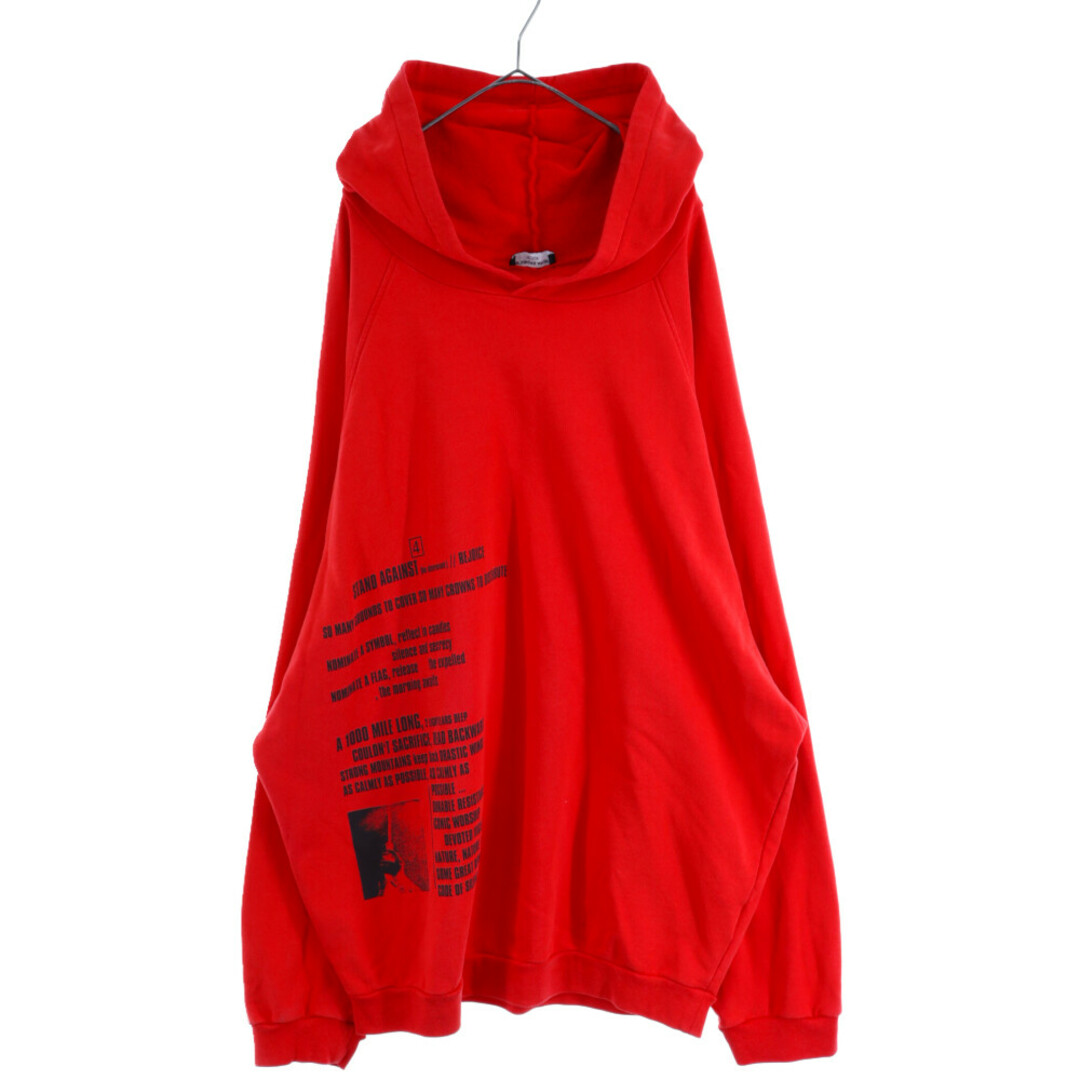 RAF SIMONS ラフシモンズ 21AW ARCHIVE REDUX Oversized Hooded Sweater with Front and Back Print アーカイブレダックス フロント&バックプリントオーバーサイズフーデッドプルオーバー