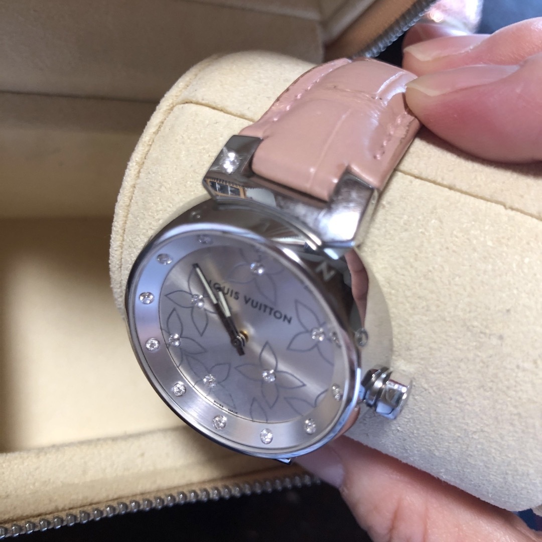 LOUIS VUITTON(ルイヴィトン)のルイ・ヴィトン  時計　タンブール ラブリーダイヤモンド Q131 レディースのファッション小物(腕時計)の商品写真