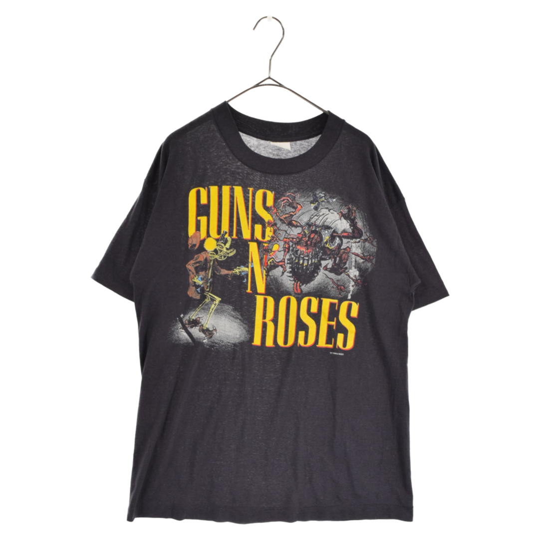 VINTAGE ヴィンテージ 80s GUNS N' ROSES "APPETITE FOR DESTRUCTION Tour" S/S Tee ガンズ&ローゼス 1987ライブツアー フォトプリント半袖Tシャツ バンT ブラック