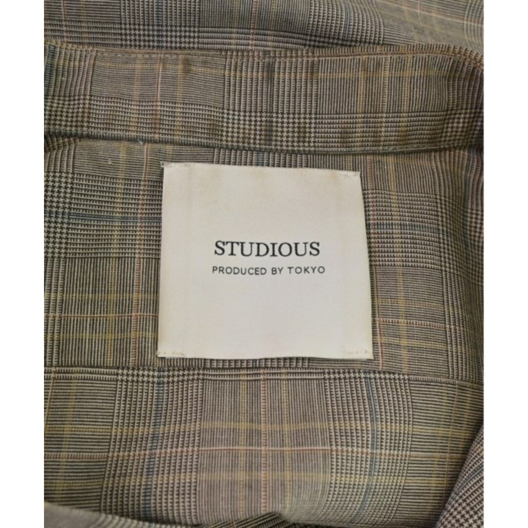 STUDIOUS(ステュディオス)のSTUDIOUS ステュディオス カジュアルシャツ 1(S位) 茶系(チェック) 【古着】【中古】 メンズのトップス(シャツ)の商品写真