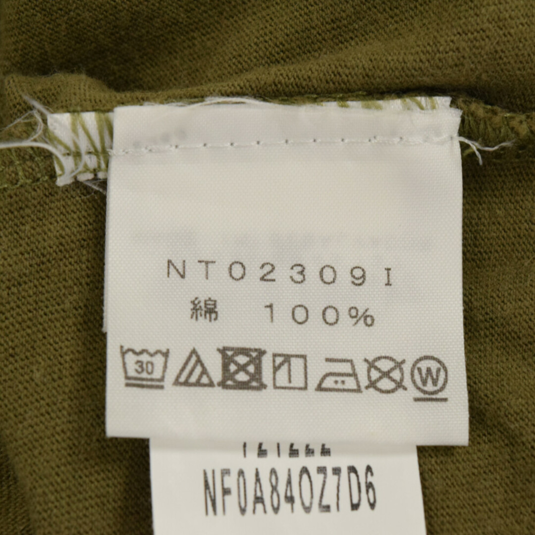 SUPREME シュプリーム 23SS×THE NORTH FACE(ザ ノースフェイス) Printed Pocket Tee ロゴプリント ポケット 半袖Tシャツカットソー カーキ