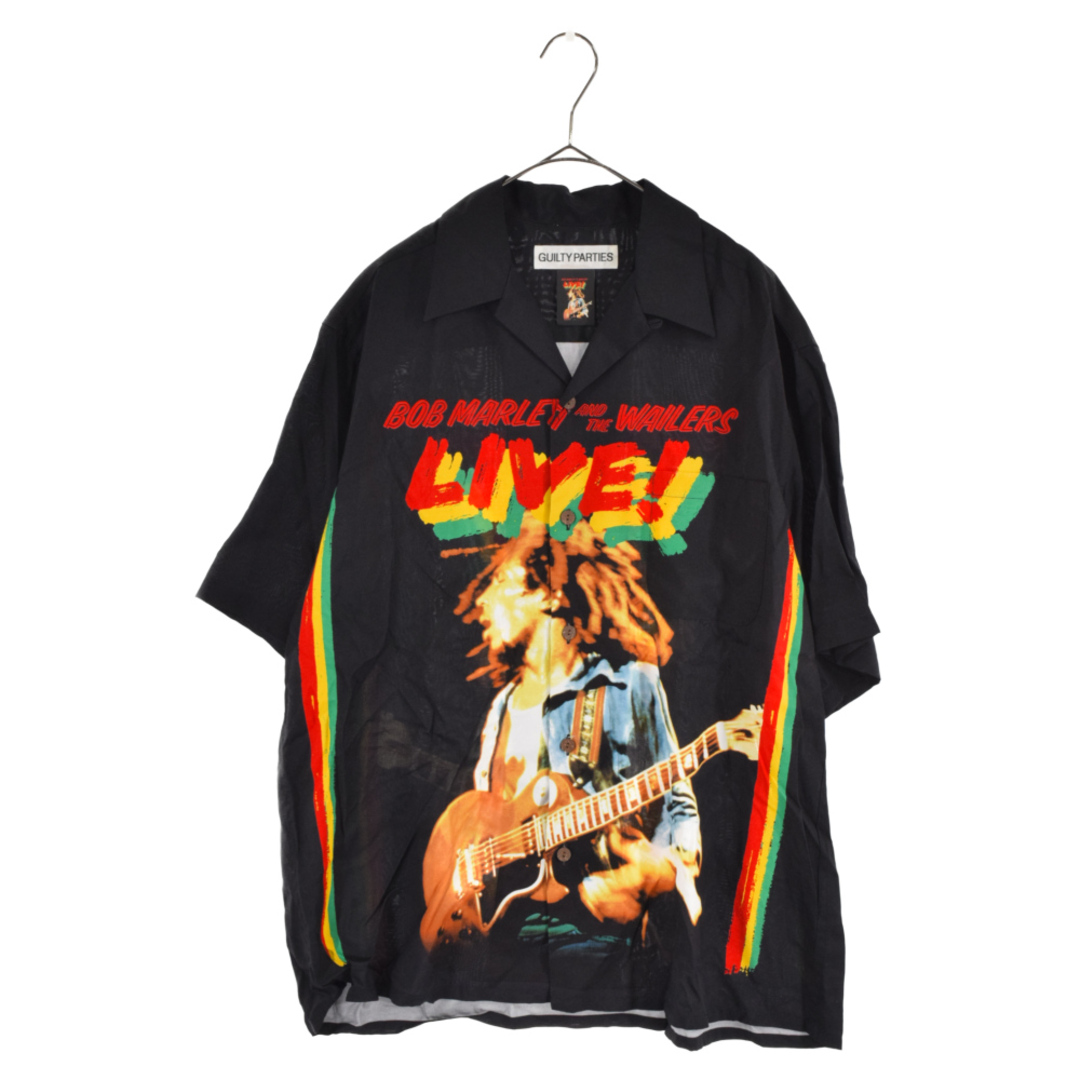 WACKO MARIA ワコマリア 23SS BOB MARLEY / HAWAIIAN SHIRT S/S TYPE-1 ボブマーリー ハワイアン  開襟 半袖シャツ ブラック | フリマアプリ ラクマ