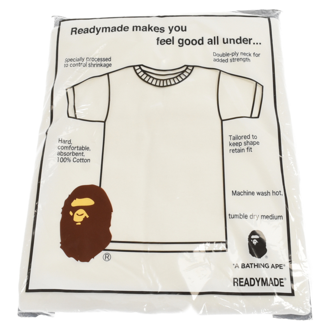 A BATHING APE アベイシングエイプ ×READYMADE(レディメイド) 3 PACK TEE レディメイド パックT 半袖Tシャツ カットソー ホワイト