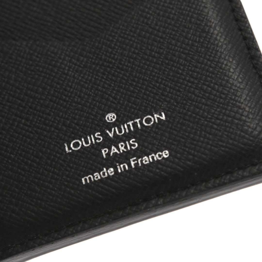 LOUIS VUITTON ルイヴィトン オーガナイザードゥポッシュ ダミエグラフィットカードケース 名刺入れ ブラック N63143 イニシャル入