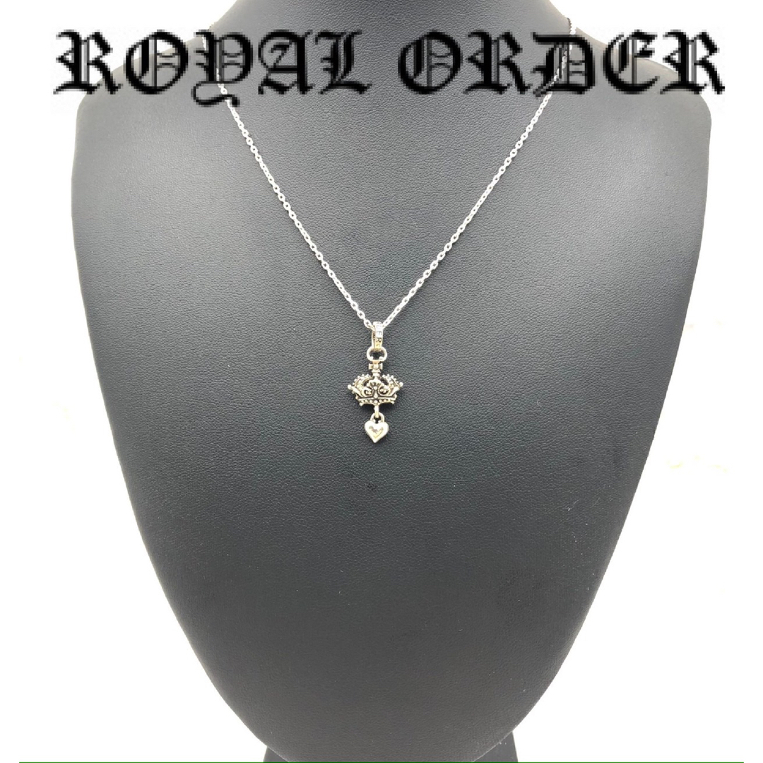 【NEW限定品】 ROYAL ORDER(ロイヤルオーダー) クラウン クロス ペンダント ネックレス、ペンダント、チョーカー
