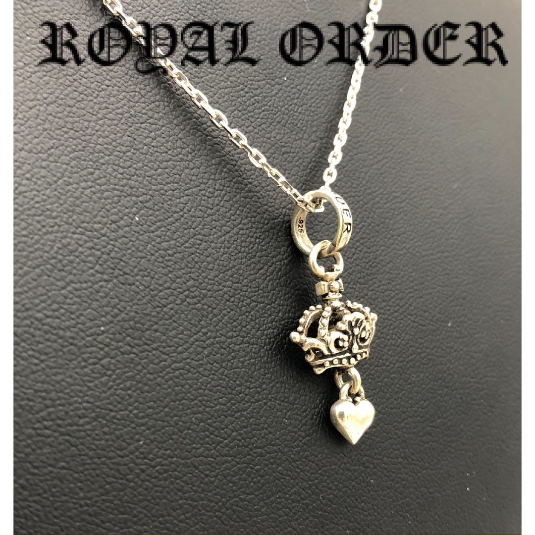 ROYALORDER(ロイヤルオーダー)のRoyal Order ロイヤルオーダー　クラウン　ハート　ネックレスSV925 レディースのアクセサリー(ネックレス)の商品写真