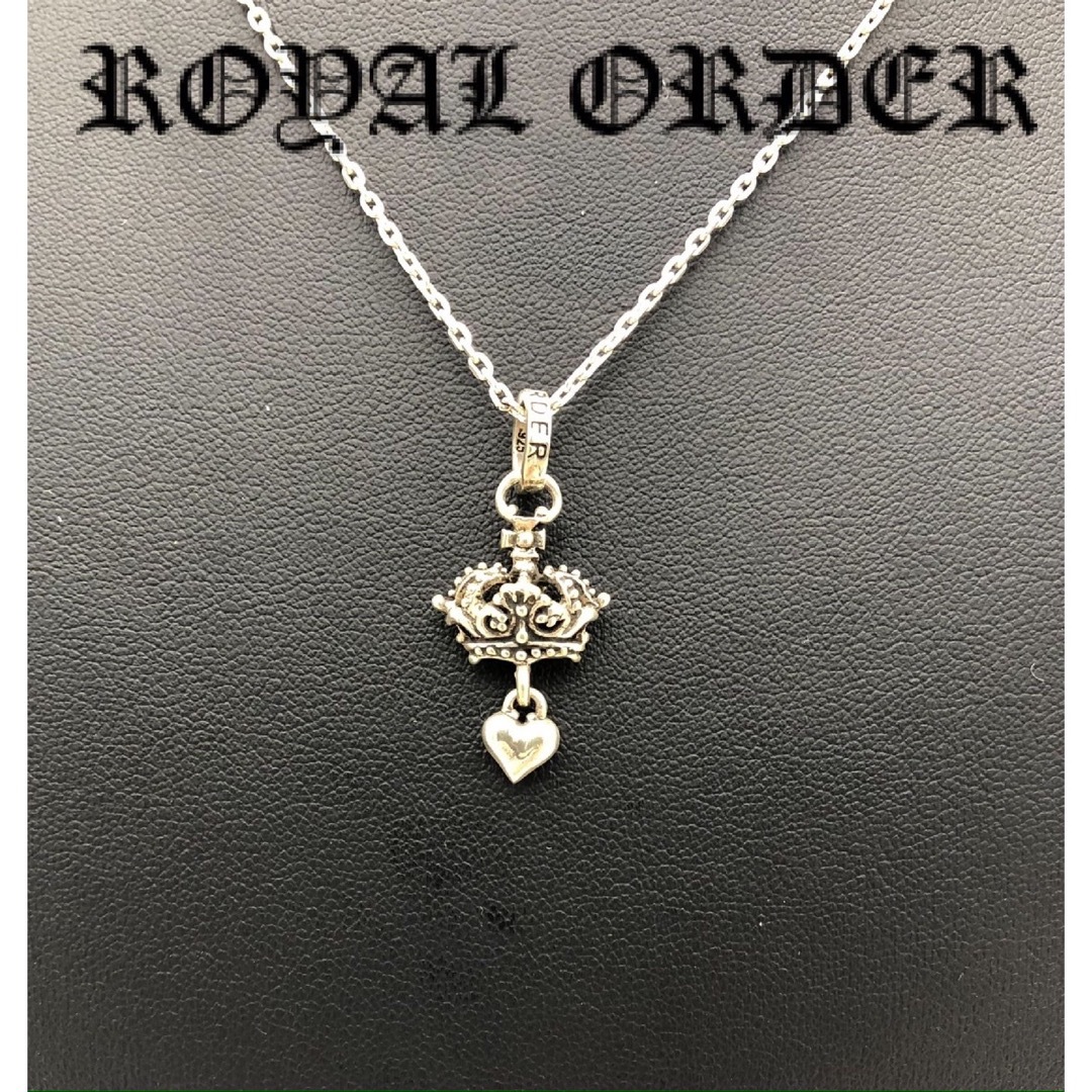 ROYALORDER(ロイヤルオーダー)のRoyal Order ロイヤルオーダー　クラウン　ハート　ネックレスSV925 レディースのアクセサリー(ネックレス)の商品写真