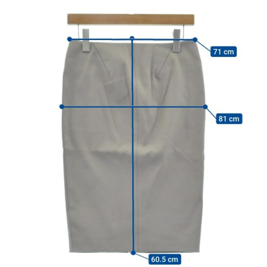 Drawer ドロワー ひざ丈スカート 36(S位) ベージュ 【古着】【中古】 Drawer ドロワー ひざ丈スカート -(S位) チャコールグレー