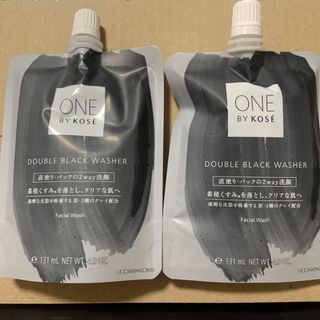 ワンバイコーセー(ONE BY KOSE（KOSE）)の2個セットONE BY KOSE ダブル ブラック ウォッシャー(140g)(洗顔料)