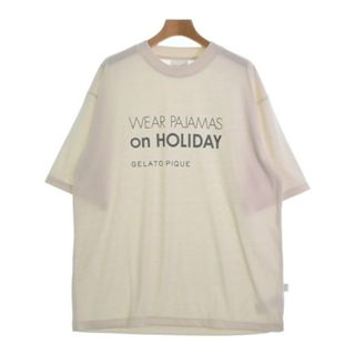 ジェラートピケ(gelato pique)のgelato pique Tシャツ・カットソー ML アイボリー系 【古着】【中古】(カットソー(半袖/袖なし))