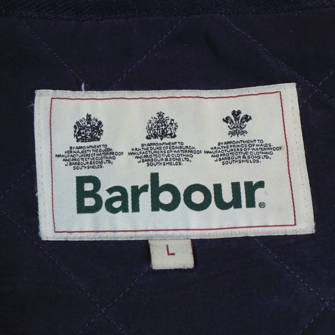 SALE/ Barbour バブアー キルティング ジャケット 防寒  防風  アウトドア ロイヤルワラント ネイビー (メンズ L)   N5800