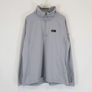 ザノースフェイス(THE NORTH FACE)のTHE NORTH FACE ノースフェイス 長袖Ｔシャツ 刺繍  アウトドア キャンプ スポーツ グレー (レディース XL) 中古 古着 N5808(Tシャツ(長袖/七分))