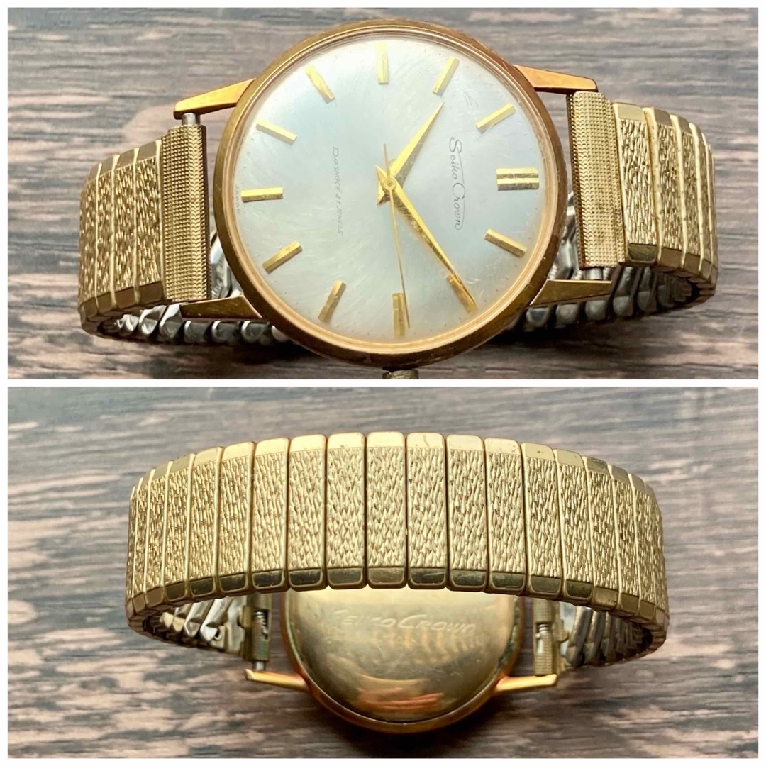 【動作品】セイコー クラウン アンティーク 腕時計 1960年 手巻き メンズ
