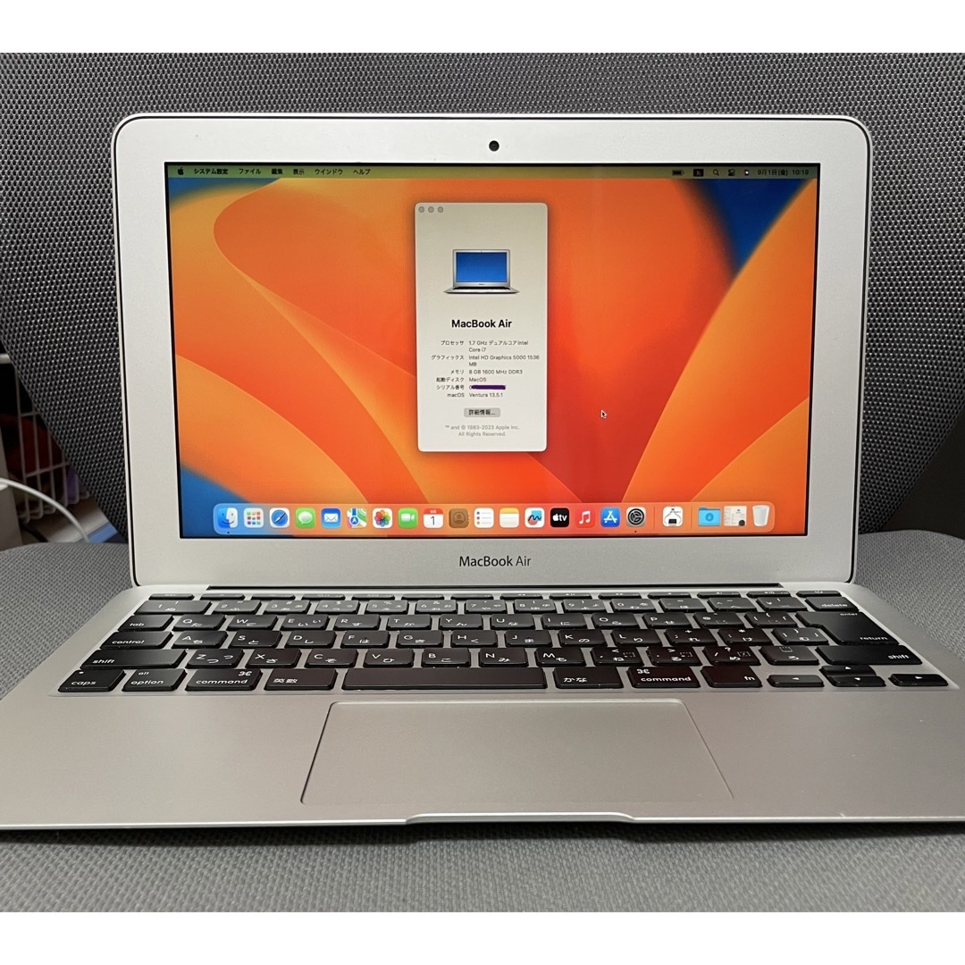 Mac (Apple)(マック)のMacBook Air 2013 11インチ i7 8GB 256GB Dual スマホ/家電/カメラのPC/タブレット(ノートPC)の商品写真