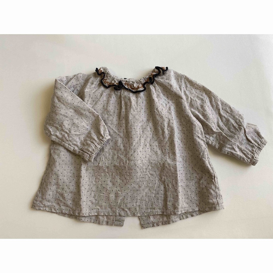 Caramel baby&child (キャラメルベビー&チャイルド)のcaramel baby&child ドット ブラウス 12m キッズ/ベビー/マタニティのベビー服(~85cm)(シャツ/カットソー)の商品写真