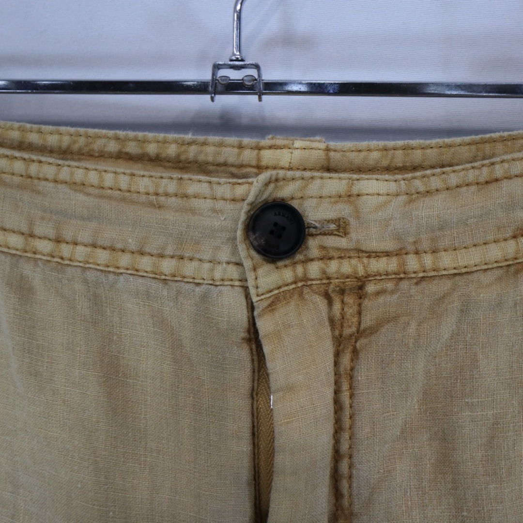 SALE/ ARMANI JEANS アルマーニ ジーンズ ショートパンツ カジュアル シャンブレー ベージュ (メンズ 38) N5848 5