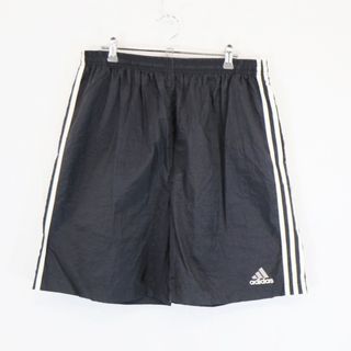 アディダス(adidas)の90年代 adidas アディダス ショートパンツ ストリート  カジュアル スポーツウエア ブラック (メンズ XL) 中古 古着 N5850(ショートパンツ)