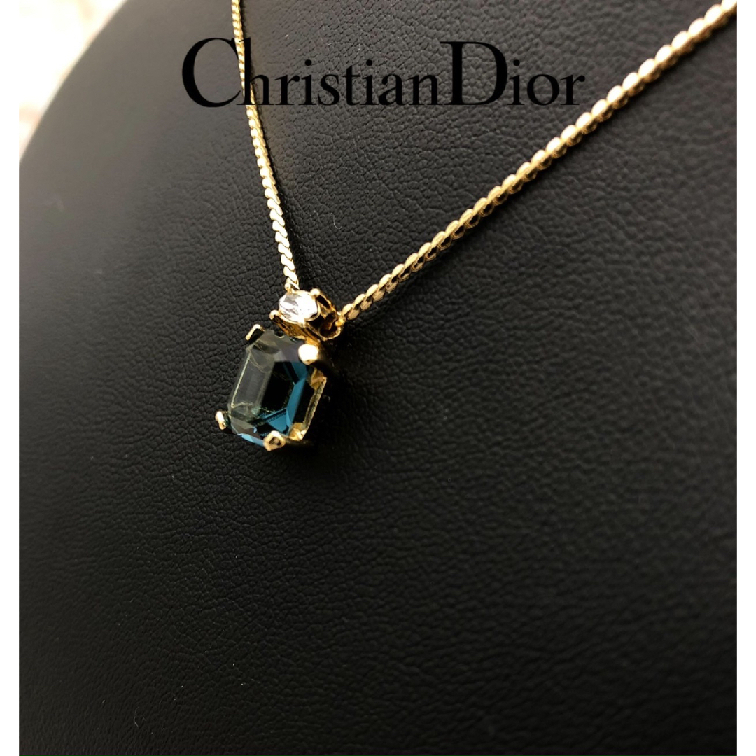 Christian Dior - Christian Dior スクエア カラーストーン ネックレス ...