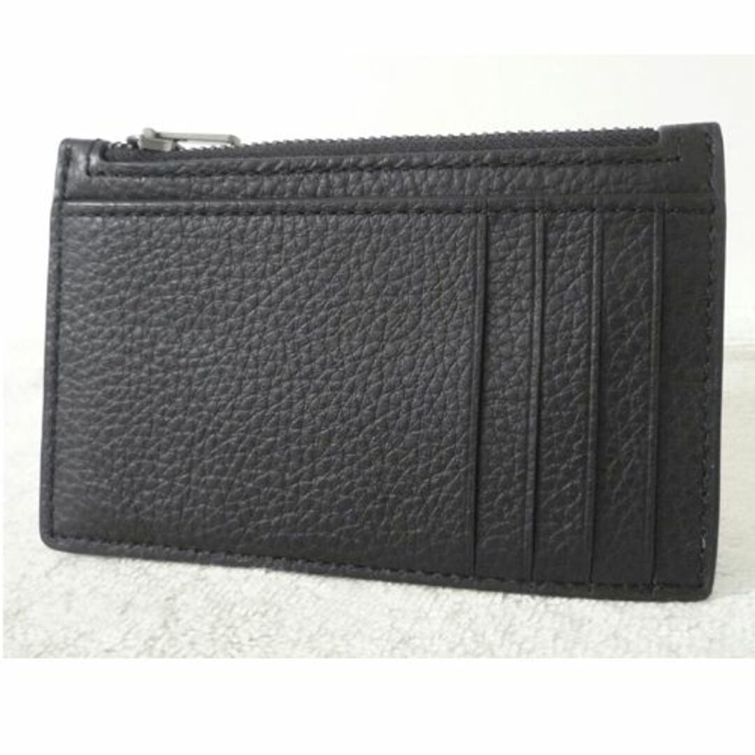 美品 COACH コーチ ブラック 黒 レザー カードケース コインケース 1