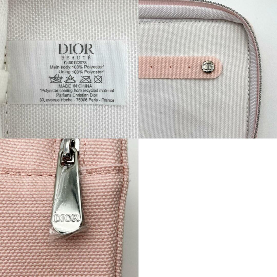 未使用品 Dior ディオール ノベルティ ポーチ バニティポーチ 小物入れ ピンク キャンバス レディース C400172073 美品 USED 9