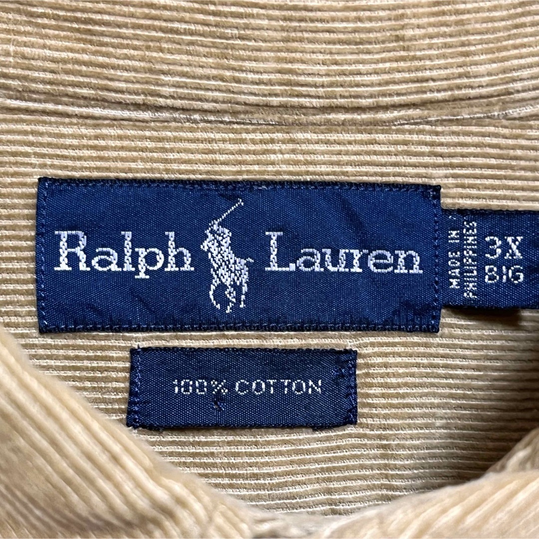 Ralph Lauren - ラルフローレン BDシャツ コーデュロイ キャメル色