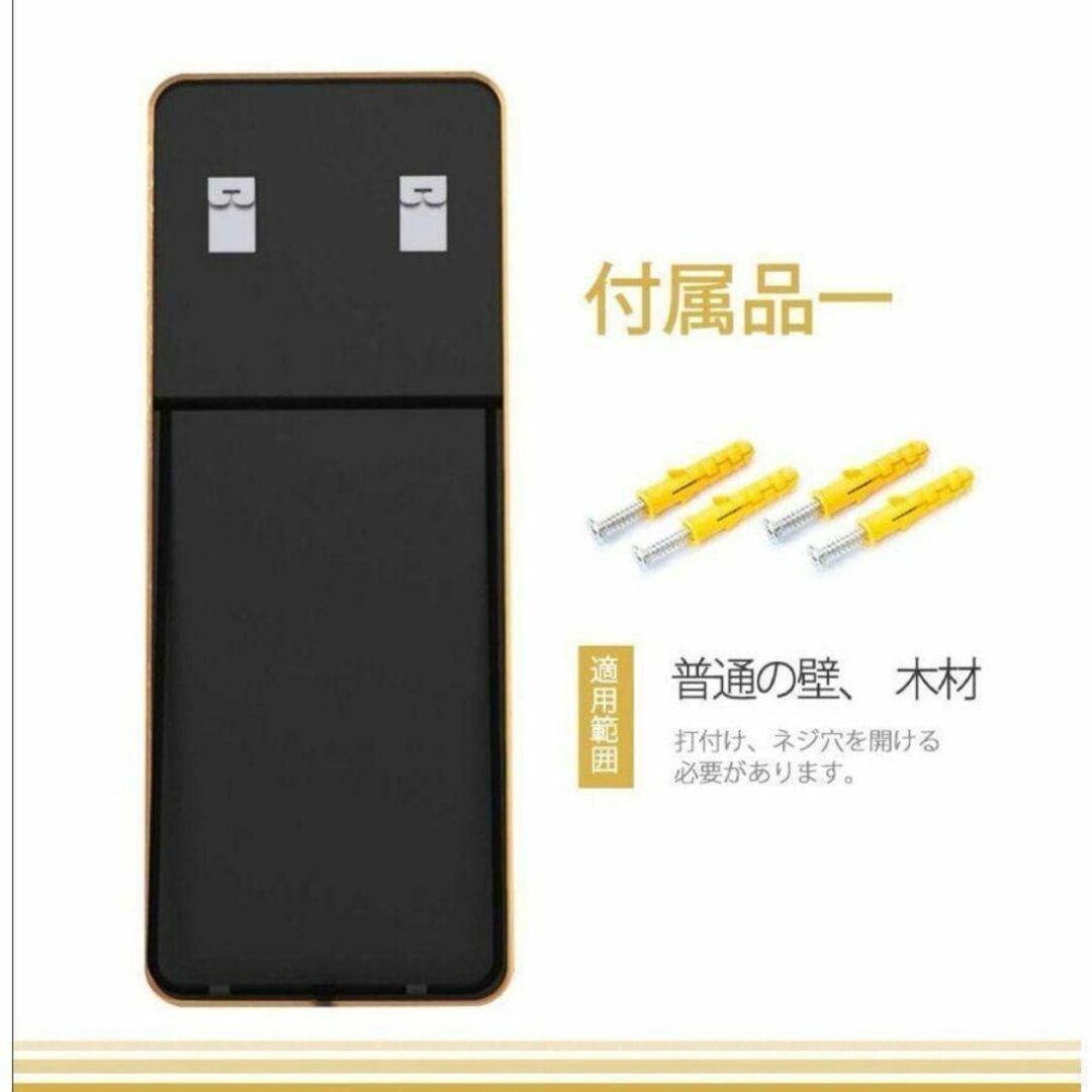 スタンドミラー 165cm*60cm 全身鏡 壁掛け立て掛け ゴールドの通販 by