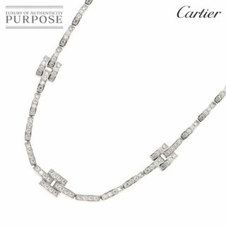 カルティエ(Cartier)のカルティエ Cartier マイヨン パンテール ダイヤ ネックレス 40cm K18 WG 750 VLP 90201096(ネックレス)