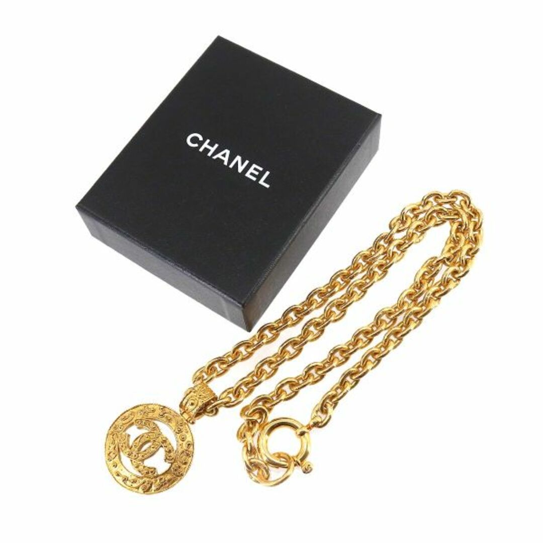 シャネル CHANEL ココマーク ロング ネックレス ゴールド 94A ヴィンテージ アクセサリー VLP 90199289