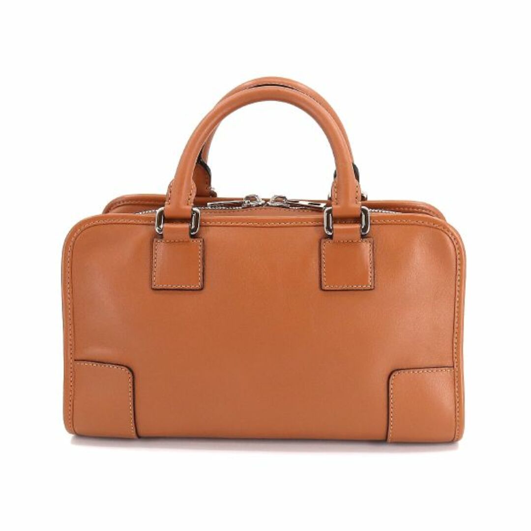 未使用 展示品 ロエベ LOEWE アマソナ 28 2way ハンド ショルダー バッグ レザー ブラウン シルバー 金具 VLP 90201173